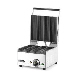 Kontaktinis grilis dešrainiams ir lavašams, HENDI, 230V/1800W, 385x285x(H)254mm