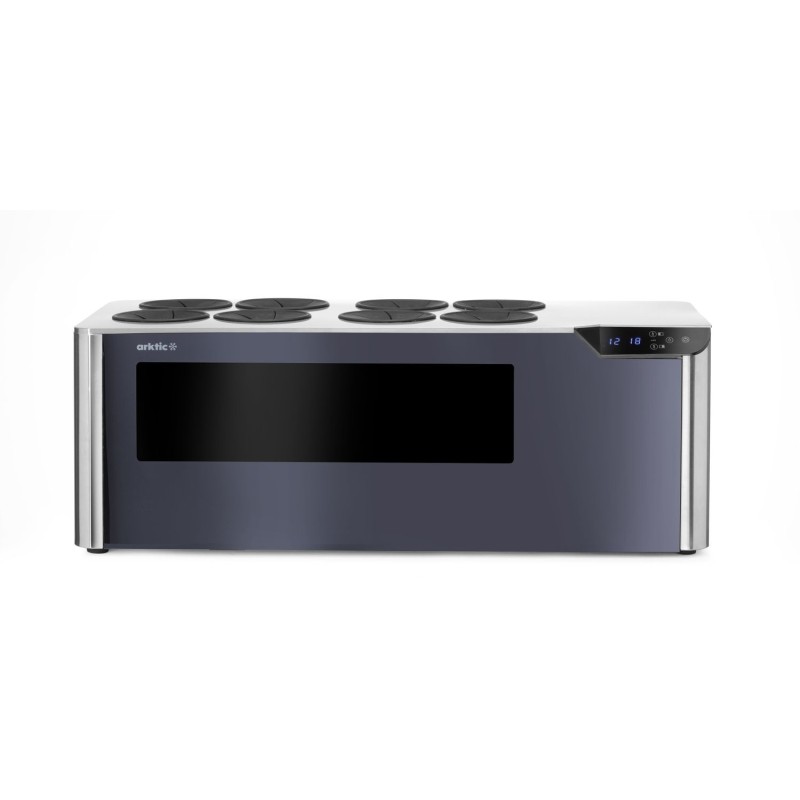 Antstalinis vyno šaldytuvas, 2 zonų, Arktic, Juodas, 230V/60W, 350x800x(H)293mm