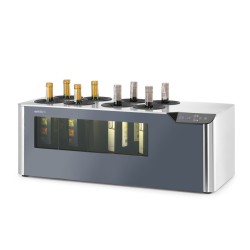 Antstalinis vyno šaldytuvas, 2 zonų, Arktic, Juodas, 230V/60W, 350x800x(H)293mm