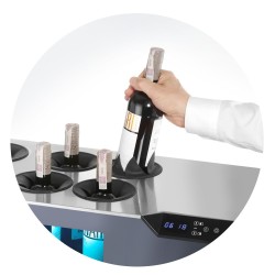 Antstalinis vyno šaldytuvas, 2 zonų, Arktic, Juodas, 230V/60W, 350x800x(H)293mm
