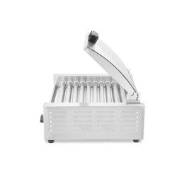 Dešrelių kepimo grilis – 2 zonos su energiją taupančiu dangčiu, HENDI, 230V/980W, 566x527x(H)259mm