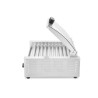 Dešrelių kepimo grilis – 2 zonos su energiją taupančiu dangčiu, HENDI, 230V/980W, 566x527x(H)259mm