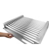 Dešrelių kepimo grilis XL – 2 zonų, HENDI, Sidabro, 230V/2000W, 732x590x(H)168mm, rettangolare