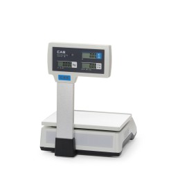 Skaitmeninės svarstyklės (sertifikuotos) su stovu, 15 kg, CAS, 304x324x(H)419mm