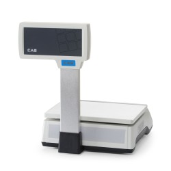 Skaitmeninės svarstyklės (sertifikuotos) su stovu, 15 kg, CAS, 304x324x(H)419mm