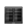 Baro šaldytuvas dvigubomis stumdomomis durimis., Arktic, 158L, Juodas, 230V/160W, 520x900x(H)870mm