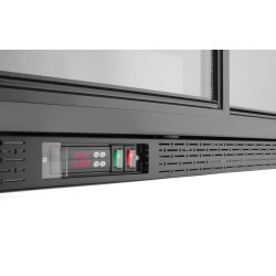 Baro šaldytuvas dvigubomis stumdomomis durimis., Arktic, 158L, Juodas, 230V/160W, 520x900x(H)870mm