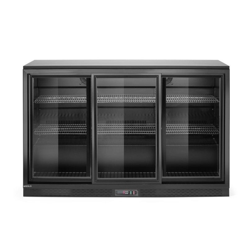 Trejų stumdomų durų baro šaldytuvas , Arktic, 254L, Juodas, 230V/160W, 520x1350x(H)870mm