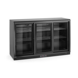 Trejų stumdomų durų baro šaldytuvas , Arktic, 254L, Juodas, 230V/160W, 520x1350x(H)870mm