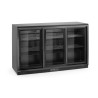 Trejų stumdomų durų baro šaldytuvas , Arktic, 254L, Juodas, 230V/160W, 520x1350x(H)870mm