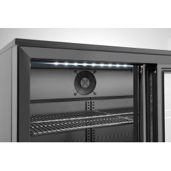 Trejų stumdomų durų baro šaldytuvas , Arktic, 254L, Juodas, 230V/160W, 520x1350x(H)870mm