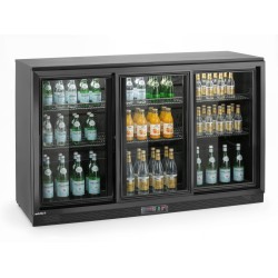 Trejų stumdomų durų baro šaldytuvas , Arktic, 254L, Juodas, 230V/160W, 520x1350x(H)870mm