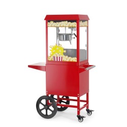 Spragintų kukurūzų „Popcorn“ aparatas su vežimėliu, HENDI, Raudona, 230V/1155W, 940x510x(H)1553mm