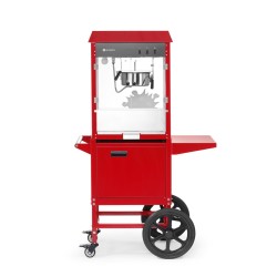 Spragintų kukurūzų „Popcorn“ aparatas su vežimėliu, HENDI, Raudona, 230V/1155W, 940x510x(H)1553mm