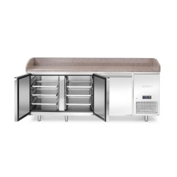 3 durų šaldymo stalas picai su granito stalviršiu, Arktic, 375L, Granitas, 230V/400W, 800x2010x(H)875mm