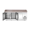 3 durų šaldymo stalas picai su granito stalviršiu, Arktic, 375L, Granitas, 230V/400W, 800x2010x(H)875mm