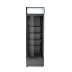 Vienų durų baro šaldytuvas su apšviečiamu skydeliu, Arktic, 254L, Juodas, 230V/250W, 605x578x(H)1980mm