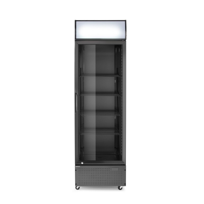 Vienų durų baro šaldytuvas su apšviečiamu skydeliu, Arktic, 254L, Juodas, 230V/250W, 605x578x(H)1980mm