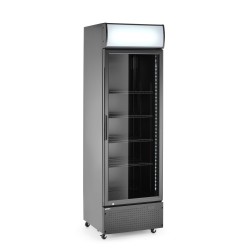 Vienų durų baro šaldytuvas su apšviečiamu skydeliu, Arktic, 254L, Juodas, 230V/250W, 605x578x(H)1980mm