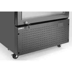 Vienų durų baro šaldytuvas su apšviečiamu skydeliu, Arktic, 254L, Juodas, 230V/250W, 605x578x(H)1980mm