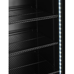 Baro šaldytuvas su apšviečiamu skydeliu, dviejų durų, Arktic, 512L, Juodas, 230V/510W, 585x1120x(H)1900mm