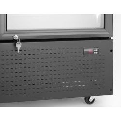Baro šaldytuvas su apšviečiamu skydeliu, dviejų durų, Arktic, 512L, Juodas, 230V/510W, 585x1120x(H)1900mm