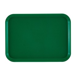 Padėklas iš polipropileno fast food, didelis, Cambro, Žalia, 355x457x(H)21mm