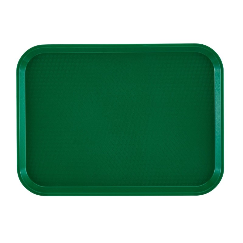 Padėklas iš polipropileno fast food, didelis, Cambro, Žalia, 355x457x(H)21mm