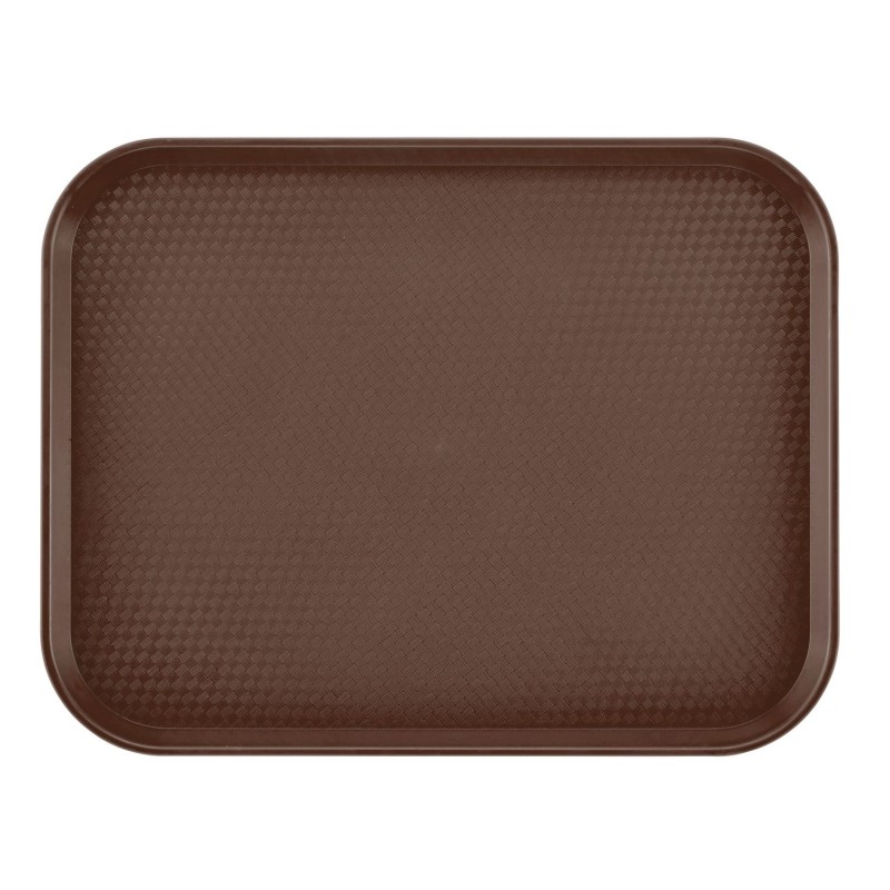 Padėklas iš polipropileno fast food, didelis, Cambro, Rudas, 355x457x(H)21mm