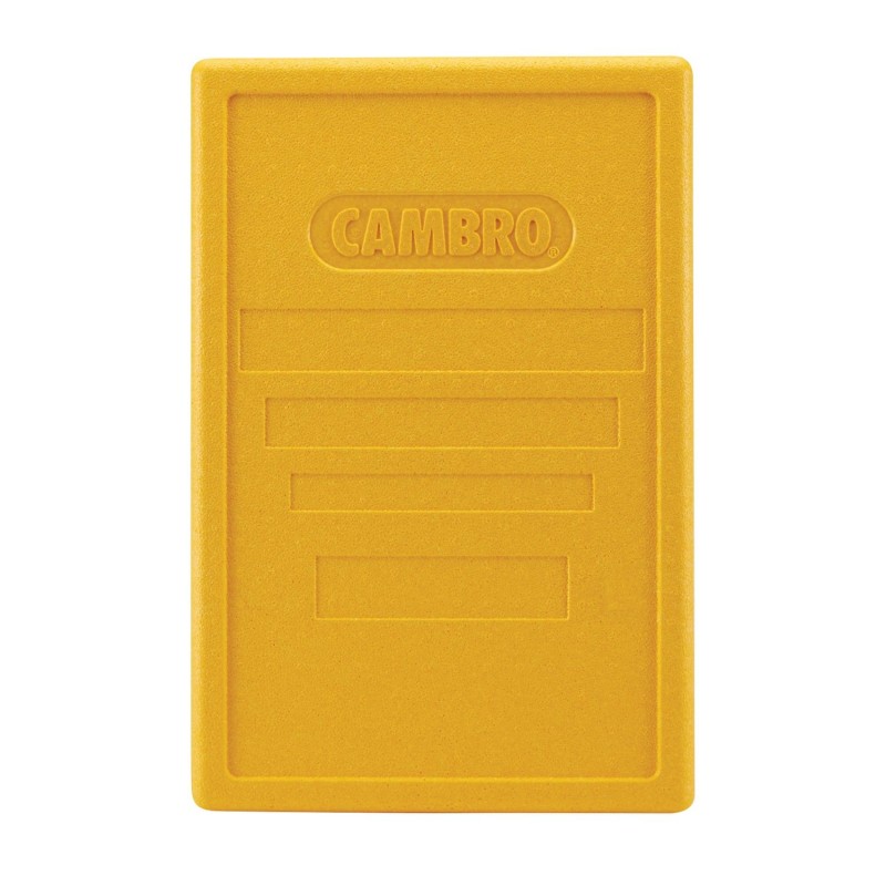 Dangtis termoizoliaciniams konteineriams Cam GoBox su įkrovimu iš viršaus, Cambro, Geltonas, 600x400x(H)34mm