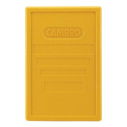 Dangtis termoizoliaciniams konteineriams Cam GoBox su įkrovimu iš viršaus, Cambro, Geltonas, 600x400x(H)34mm