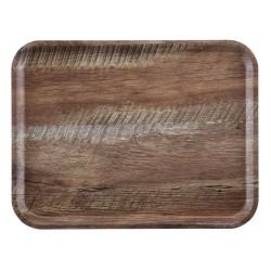 Serviravimo padėklas Capri, Cambro, Tamsi mediena, 370x530mm