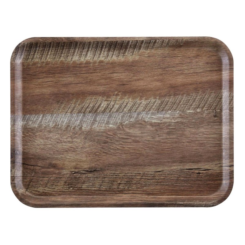 Serviravimo padėklas Capri, Cambro, Tamsi mediena, 370x530mm