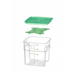 Maisto talpykla CamSquares Fresh Pro , Cambro, 3,8L, Permatomas, 191x191x(H)183mm
