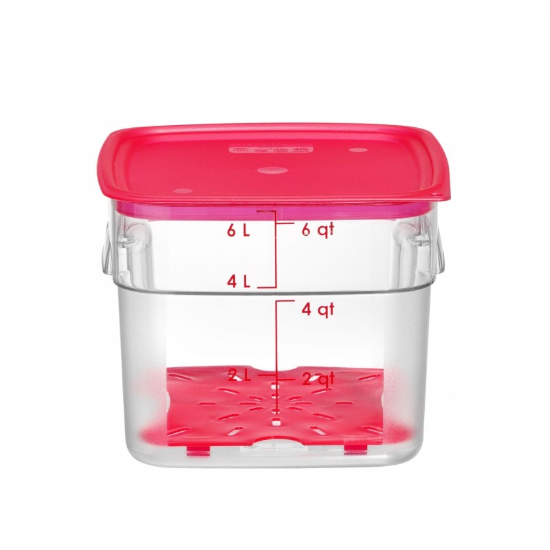 Maisto talpykla CamSquares Fresh Pro , Cambro, 5,7L, Permatomas, 229x229x(H)180mm