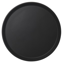 Serviravimo padėklas Camtread, apvalus, neslystantis, Cambro, Juodas, ⌀405x(H)21mm