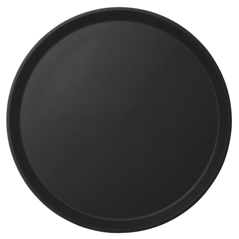 Serviravimo padėklas Camtread, apvalus, neslystantis, Cambro, Juodas, ⌀405x(H)21mm