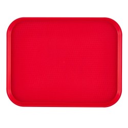 Padėklas iš polipropileno fast food, vidutinis, Cambro, Raudona, 300x410x(H)19mm