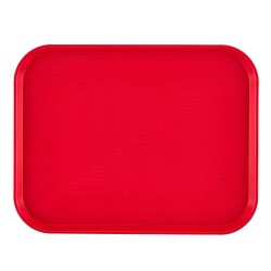 Padėklas iš polipropileno fast food, vidutinis, Cambro, Raudona, 300x410x(H)19mm
