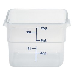 Skaidrus polipropileninis konteineris maistui CamSquare, Cambro, Camsquare, 11,4L, Permatomas, 256x310x(H)210mm