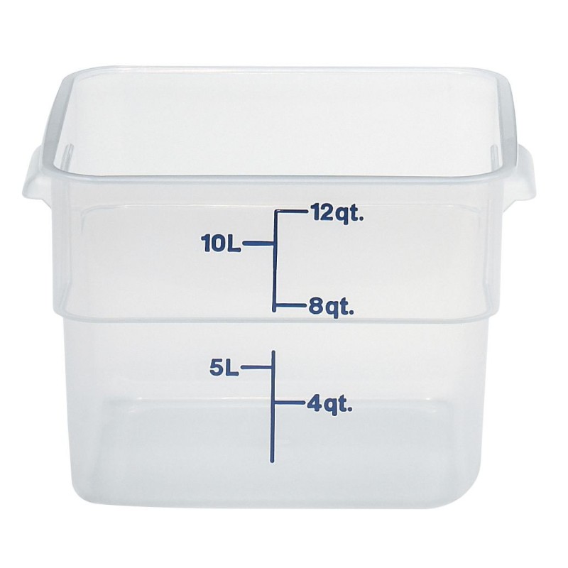 Skaidrus polipropileninis konteineris maistui CamSquare, Cambro, Camsquare, 11,4L, Permatomas, 256x310x(H)210mm