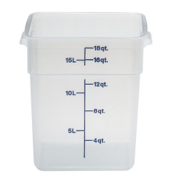 Skaidrus polipropileninis konteineris maistui CamSquare, Cambro, Camsquare, 17,2L, Permatomas, 256x310x(H)320mm