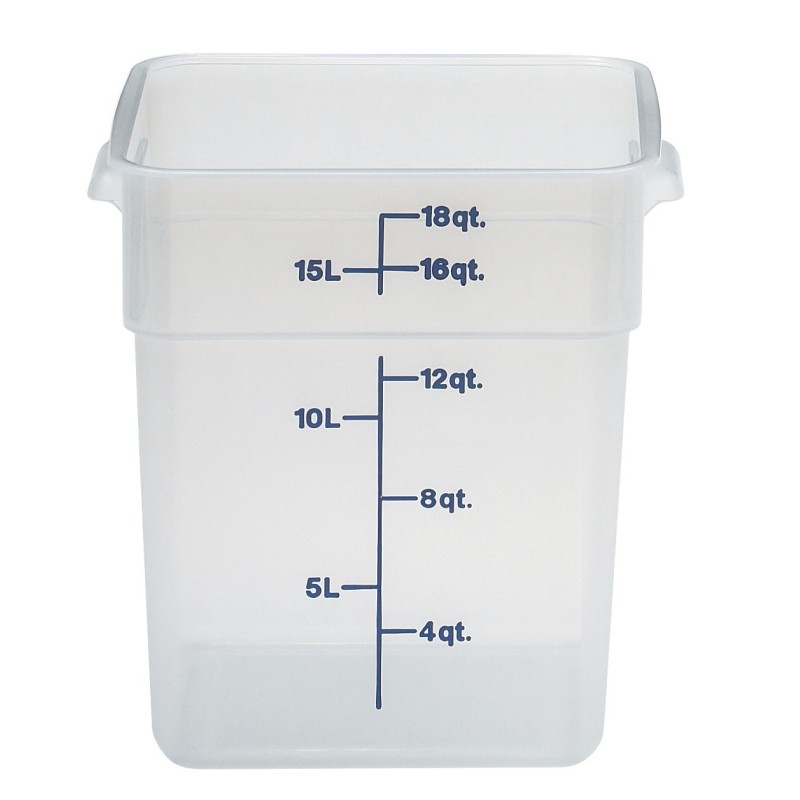 Skaidrus polipropileninis konteineris maistui CamSquare, Cambro, Camsquare, 17,2L, Permatomas, 256x310x(H)320mm