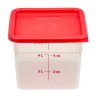 Skaidrus polipropileninis konteineris maistui CamSquare, Cambro, 5,7L, Permatomas, 215x215x(H)185mm