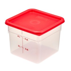 Skaidrus polipropileninis konteineris maistui CamSquare, Cambro, 5,7L, Permatomas, 215x215x(H)185mm