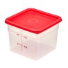 Skaidrus polipropileninis konteineris maistui CamSquare, Cambro, 5,7L, Permatomas, 215x215x(H)185mm