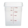 Skaidrus polipropileninis konteineris maistui CamSquare, Cambro, 7,6L, Permatomas, 215x215x(H)230mm