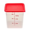 Skaidrus polipropileninis konteineris maistui CamSquare, Cambro, 7,6L, Permatomas, 215x215x(H)230mm
