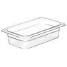 Konteineris Camwear GN 1/4 iš polikarbonato, Cambro, GN 1/4, 1,7L, Permatomas, 162x265x(H)65mm
