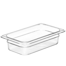 Konteineris Camwear GN 1/4 iš polikarbonato, Cambro, GN 1/4, 1,7L, Permatomas, 162x265x(H)65mm